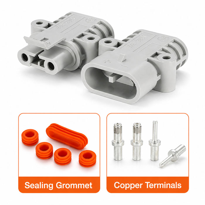 50A battery plug High current battery connector