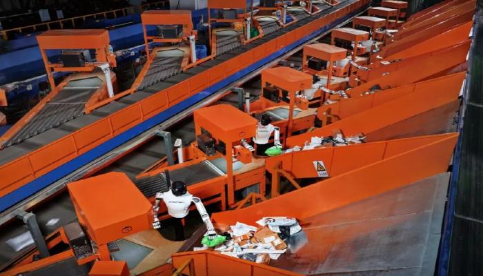 Warehouse robot cable assembly
